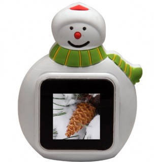 Nextar, marco digital con forma de muñeco de nieve