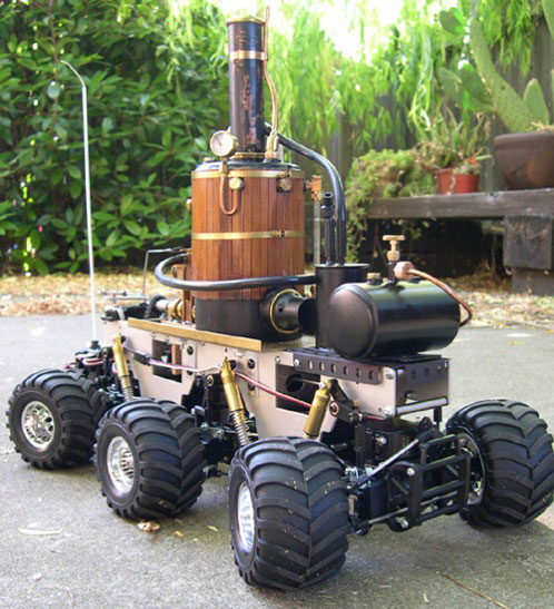 RC Rove, robot 4x4 de juguete con un motor de vapor | RC Rove, robot 4x4 de juguete con un motor de vapor |