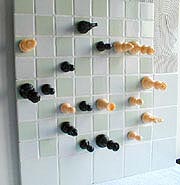 Juego de ajedrez para la ducha