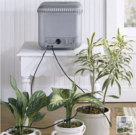 Sistema de riego automático para plantas de apartamento