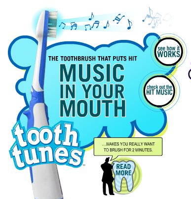 Toothtunes, cepillo de dientes con reproductor MP3