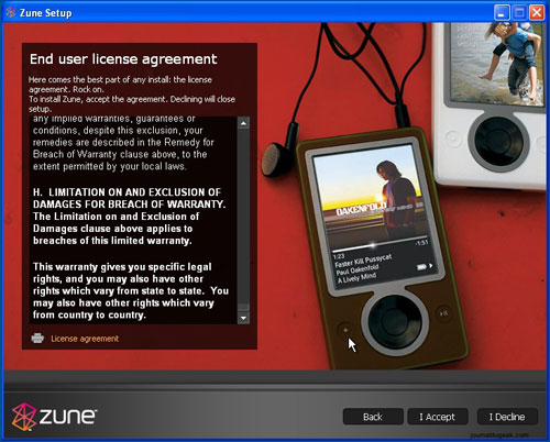 La instalación del Zune, paso a paso Foto La instalación del Zune, paso a paso
