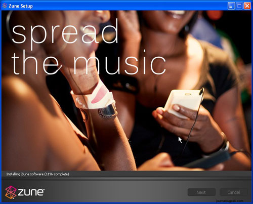 La instalación del Zune, paso a paso Foto La instalación del Zune, paso a paso