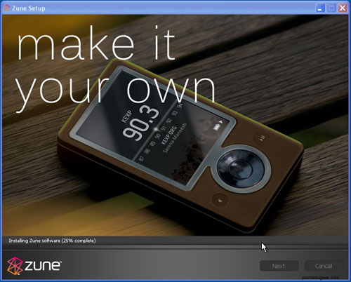La instalación del Zune, paso a paso Foto La instalación del Zune, paso a paso