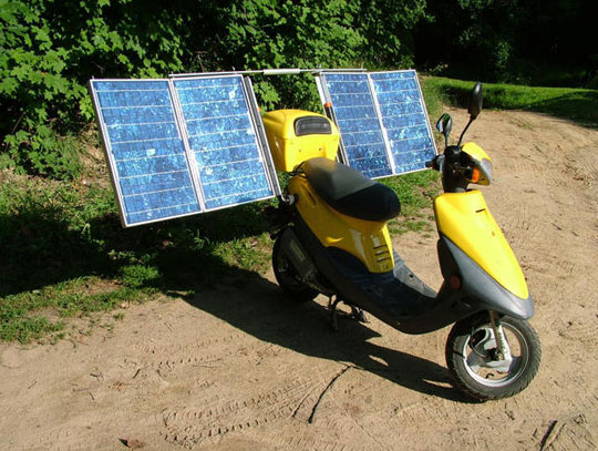 Don Dunklee construye su propia motocicleta solar