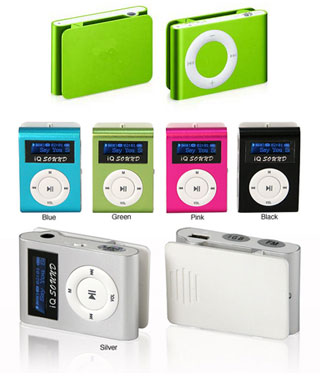 Clon del iPod Shuffle, con pantalla