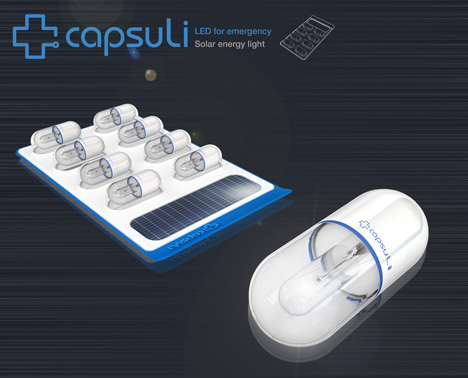 Capsuli, luces LED de emergencia Foto Capsuli, luces LED de emergencia