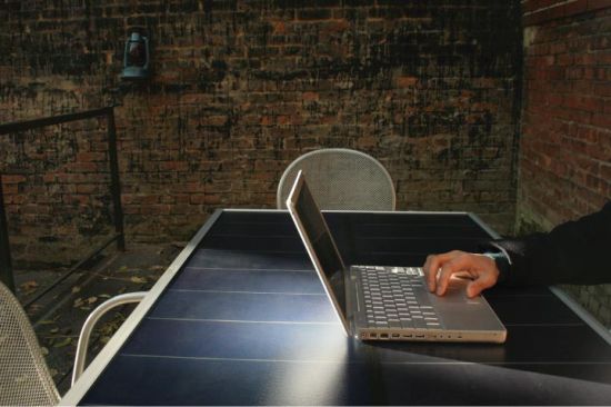 Sun Table, mesa solar para recargar gadgets