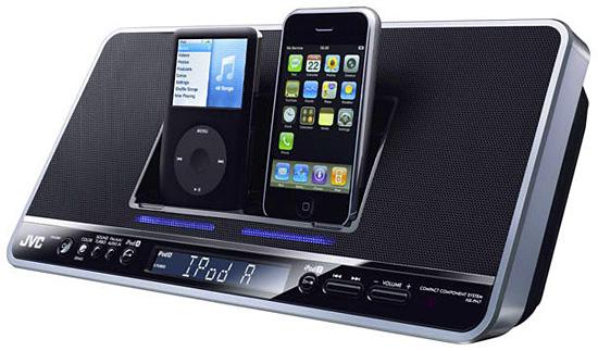 Dock JVC NX PN7, recarga el iPhone y el iPod al mismo tiempo