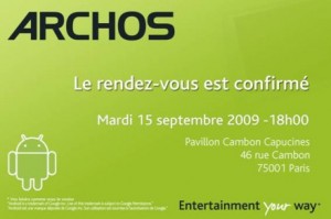 Archos nos da cita el 15 de septiembre