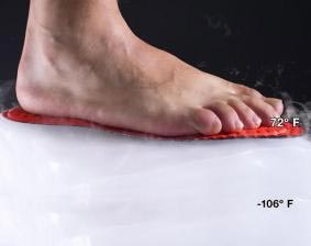 Suelas aislantes del frío polar, gracias al aerogel