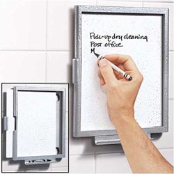 Shower Note Tablet, pizarra impermeable para la ducha