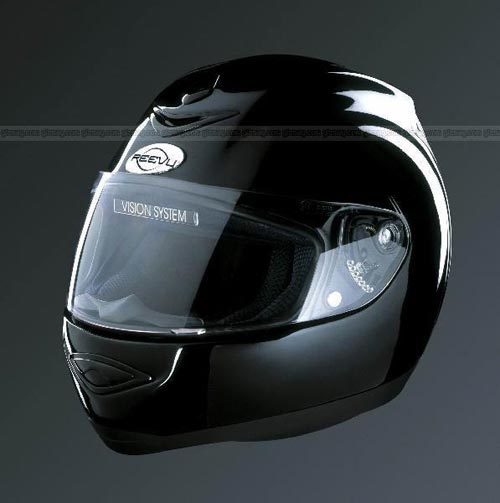 Helmet, casco de moto con retrovisor integrado Foto Helmet, casco de moto con retrovisor integrado