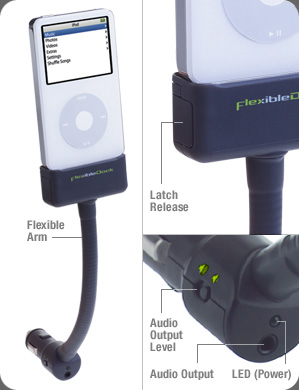 Cargador de coche flexible para tu iPod
