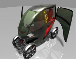 Naro, coche urbano del futuro: un híbrido ágil y confortable