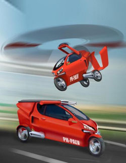 PALV, híbrido volador: el coche helicóptero