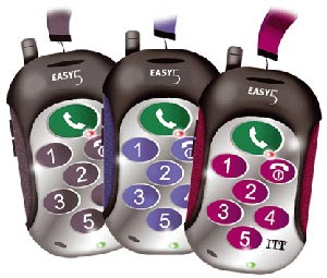 Easy5, el móvil de 7 teclas para ancianos y niños